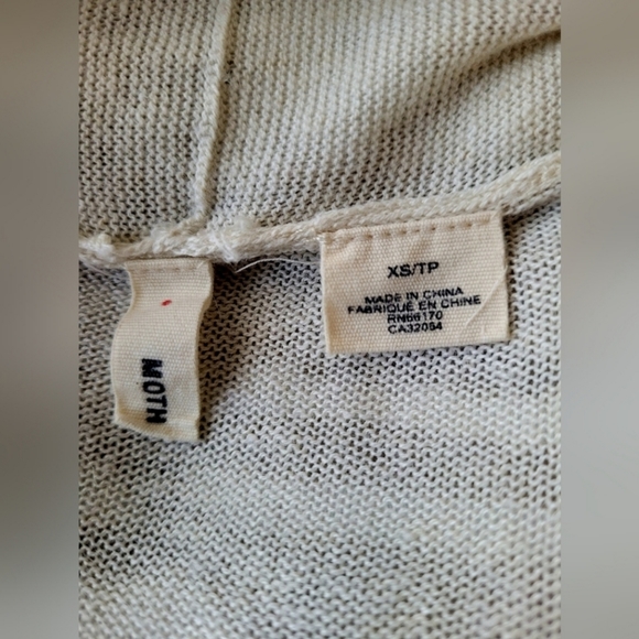 Moth by Anthropologie Women's Linen/Cotton Floral Cardigan with Belt XS - Picture 16 of 16